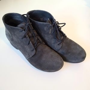 Dansko women's nubuck wedge boots